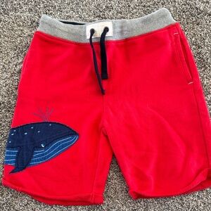 Mini Boden Red Whale Kids Shorts size 10